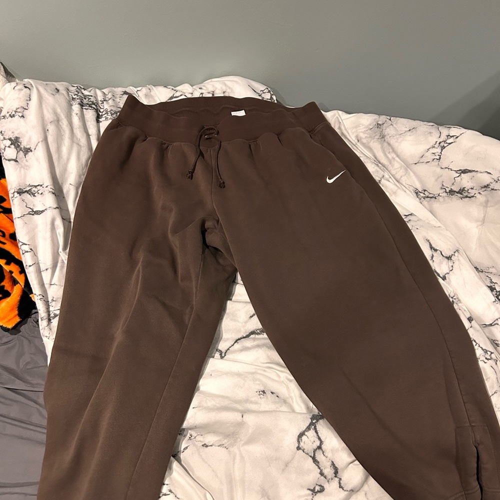 Nike Womens Plus Chocolate Brown Joggers